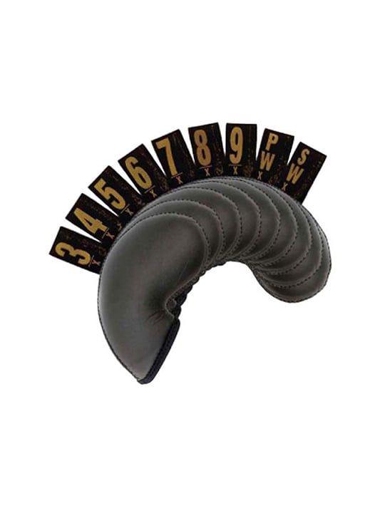 Leather Look Iron Head Covers 3-PW  SW