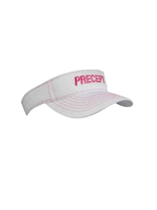 White Precept Lady's Visor - Contrast Stitch Collection