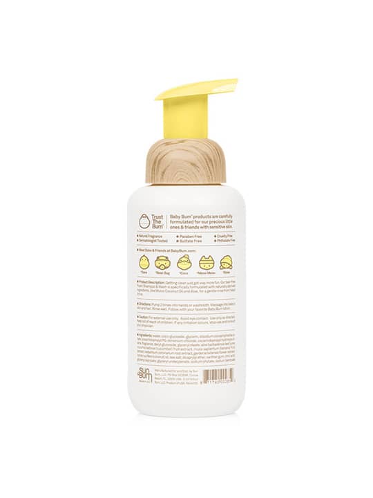 Baby Bum Foaming Shampoo & Wash Natural Fragrance 355ml