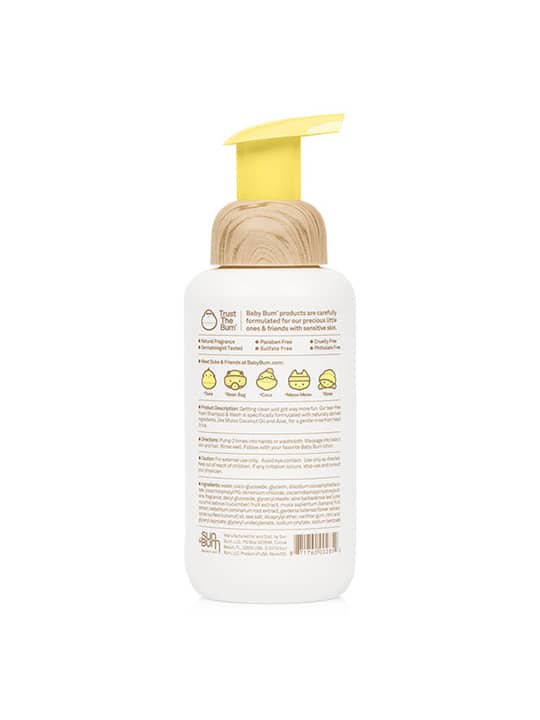 Baby Bum Foaming Shampoo & Wash Natural Fragrance 355ml