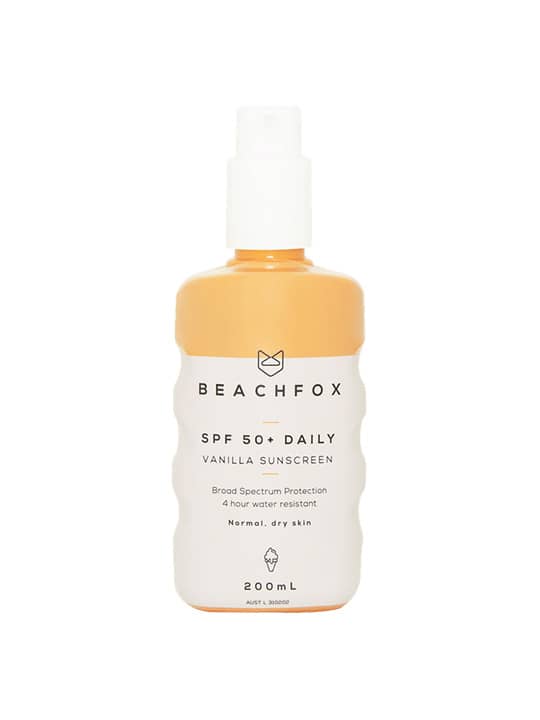 Beachfox Spf 50+ Daily Sunscreen Spray - Vanilla