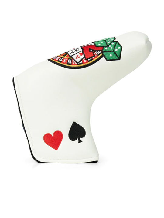 CMC Design Gambling Headcover - Blade Putter - White