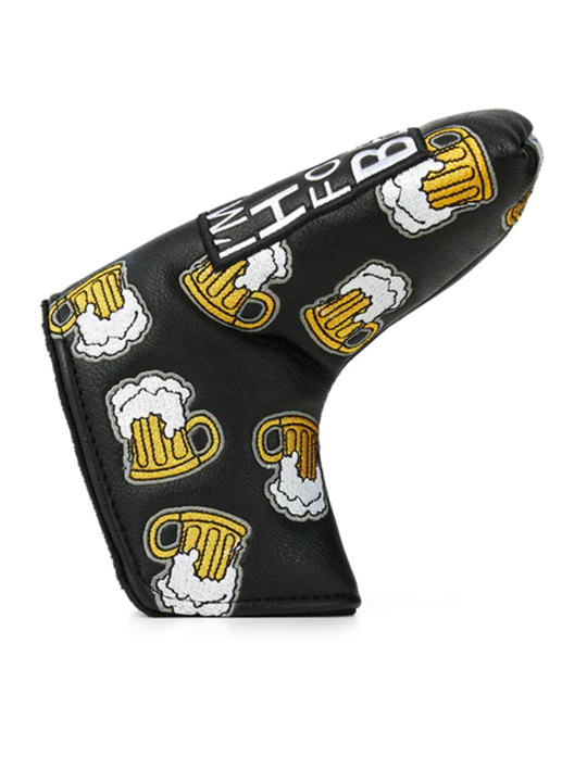 CMC Design Here For The Beer Headcover - Blade Putter - Black