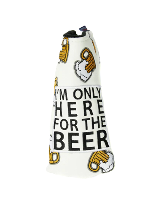 CMC Design Here For The Beer Headcover - Blade Putter - White