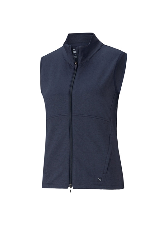 Puma Cloudspun Full Zip Vest - Womens - Navy Blazer / Heather