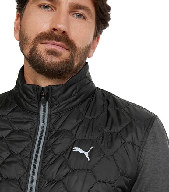 Puma Cloudspun WRMLBL Golf Jacket – Mens – Black
