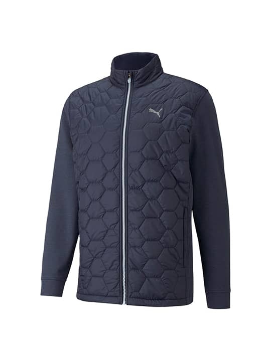 Puma Cloudspun WRMLBL Golf Jacket – Mens – Navy Blazer