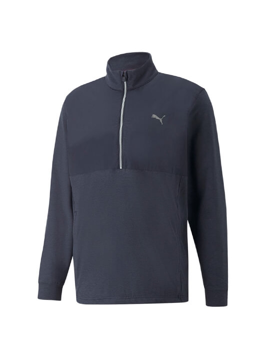 Puma Cloudspun WRMLBL Golf 1/4 Zip Jumper - Mens - Navy Blazer