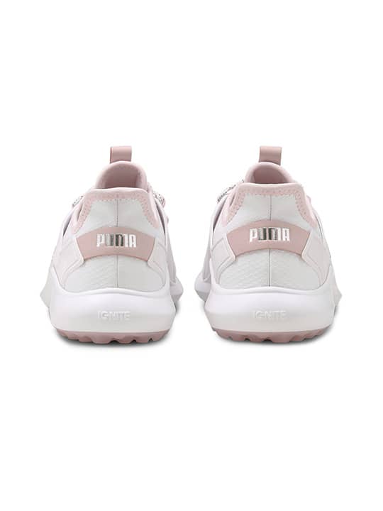 Puma Ignite Fasten8 - Womens Golf Shoes - White/Silver/Pink