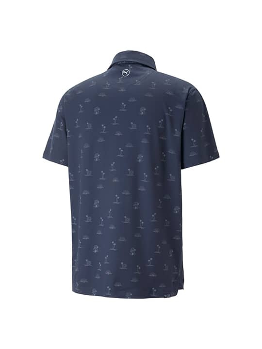 Puma Cloudspun Horizons Golf Polo - Mens - Navy Blazer/Day Dream