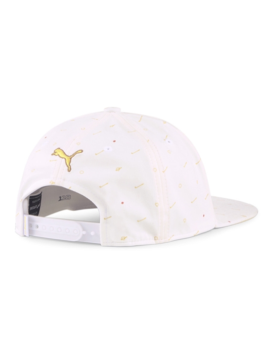 Puma Love Golf P Snapback Cap – Bright White/Mustard Seed