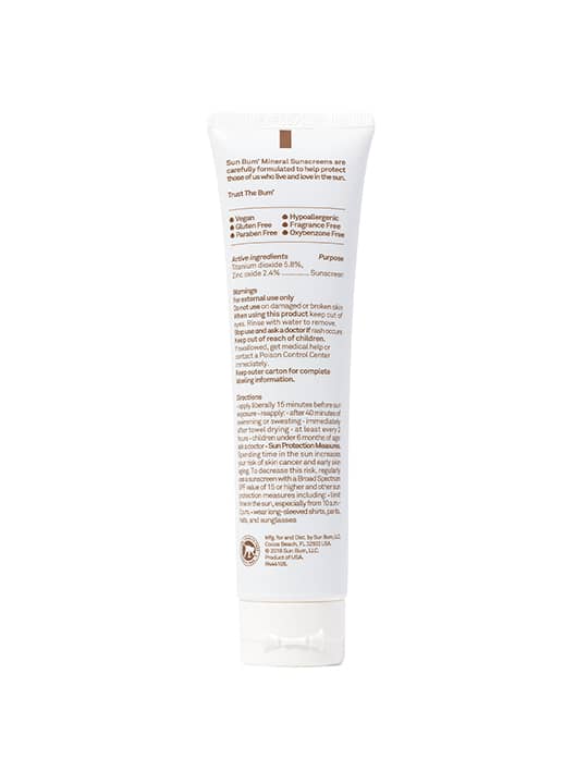 Sun Bum Mineral SPF30 Tinted Face Lotion 50ml
