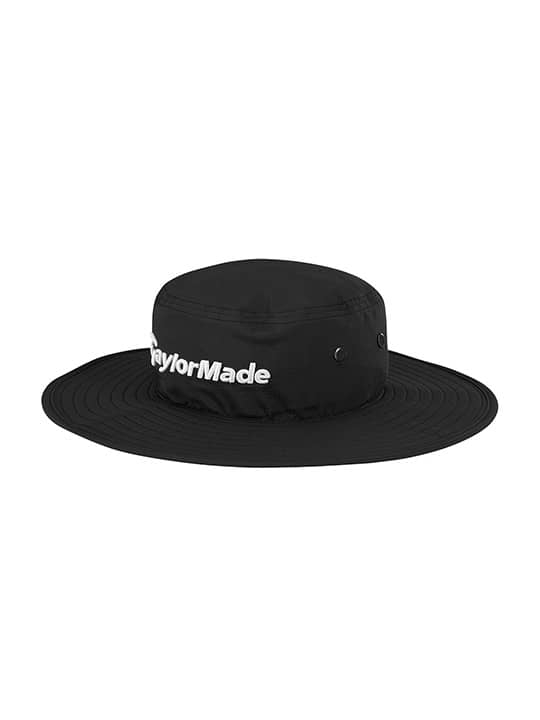 Taylormade Metal Eyelit Bucket Hat – Black