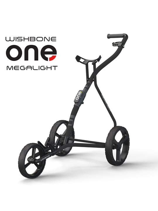 Wishbone One Golf Trolley – Charcoal/black