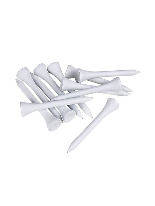 Brosnan 2 1/8 Inch Wooden Tees - White - 15 Pack