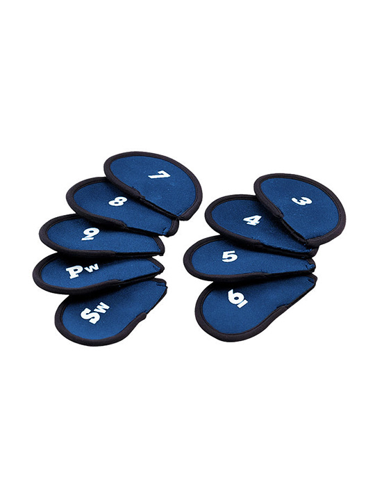 Neoprene Protect Golf Iron Head Covers - Blue
