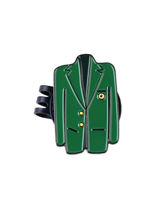 Fashionable & Durable Premium Golf Ball Marker and Hat Clip Set Green Jacket