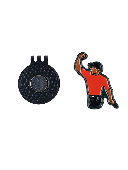 Fashionable & Durable Premium Golf Ball Marker and Hat Clip Set-Tiger Wood